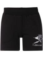 Plein Sport Logo Print Shorts - Black