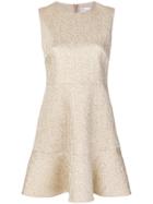 Red Valentino Sleeveless Brocade Dress - Metallic