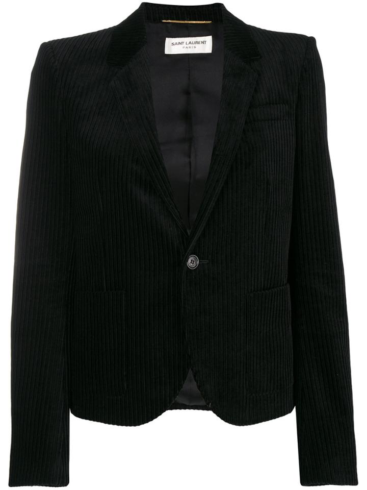 Saint Laurent Corduroy Blazer - Black