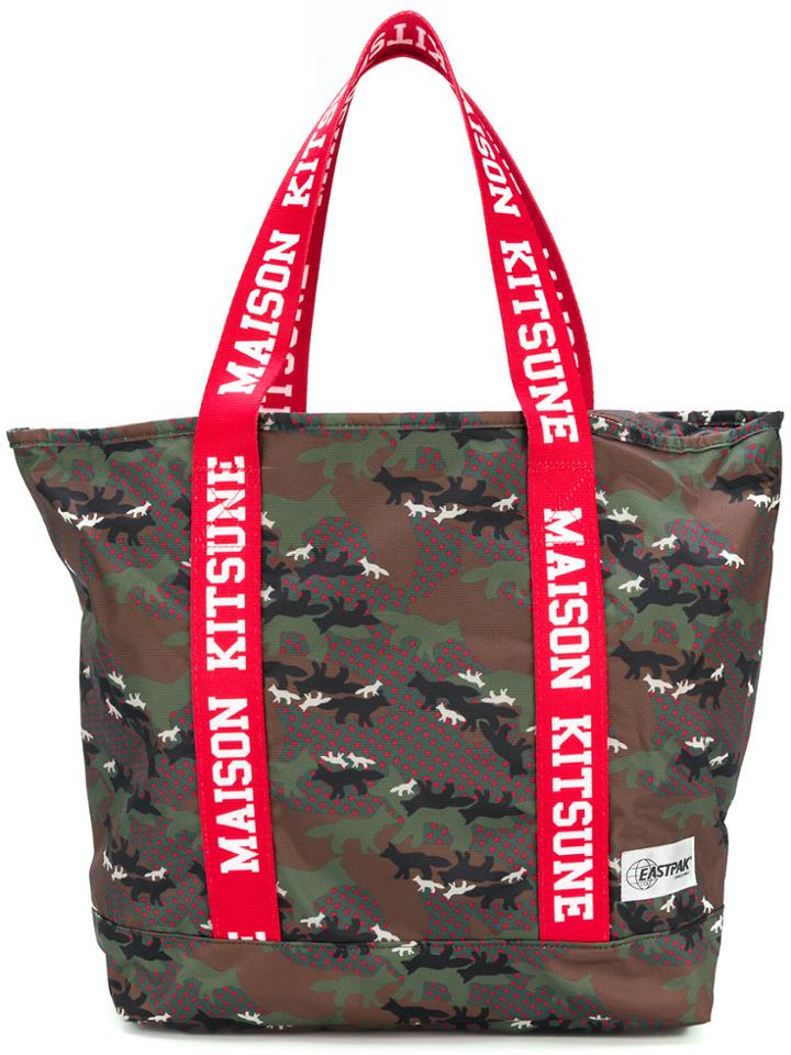 Maison Kitsuné Camouflage Logo Tote - Multicolour