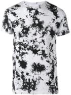 Les (art)ists Number Splatter Print T-shirt, Men's, Size: Large, White, Cotton