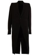 Rick Owens Long Coat, Men's, Size: 50, Black, Cotton/cupro/virgin Wool
