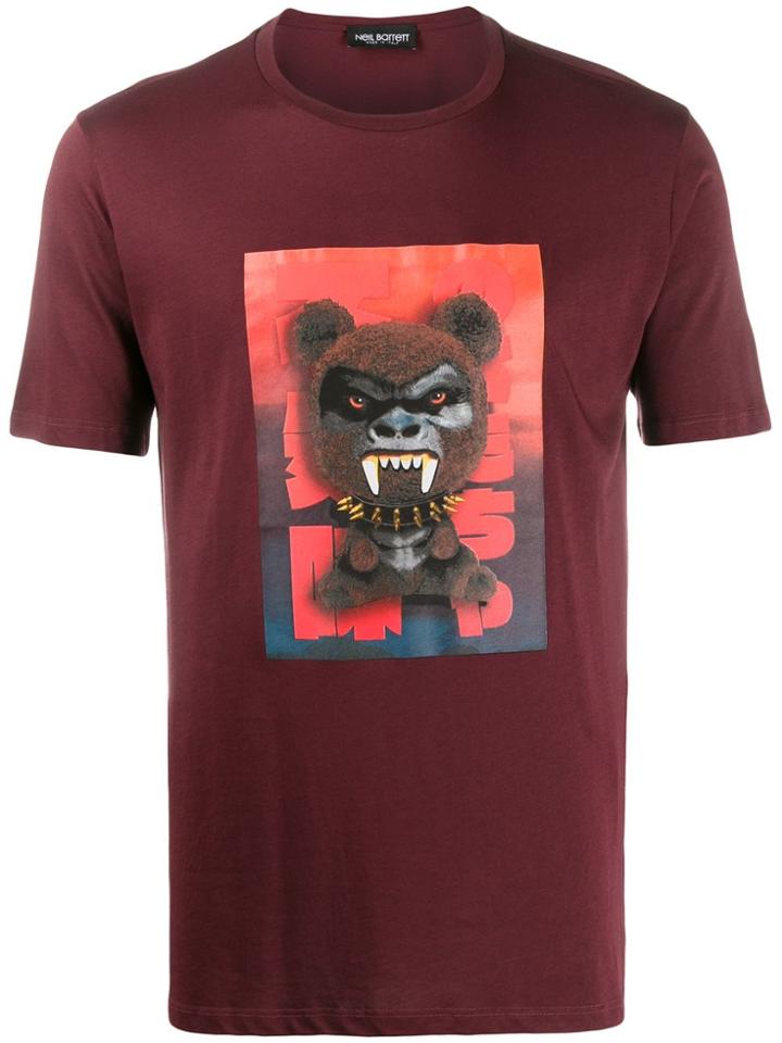 Neil Barrett Teddy Bear-print T-shirt - Red
