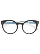 Valentino Eyewear Round Sunglasses - Black
