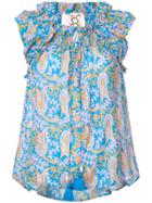Figue Gianna Paisley-print Blouse - Blue