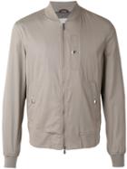 Brunello Cucinelli Snap Pocket Bomber Jacket, Men's, Size: 50, Nude/neutrals, Cotton/polyamide/spandex/elastane/cupro