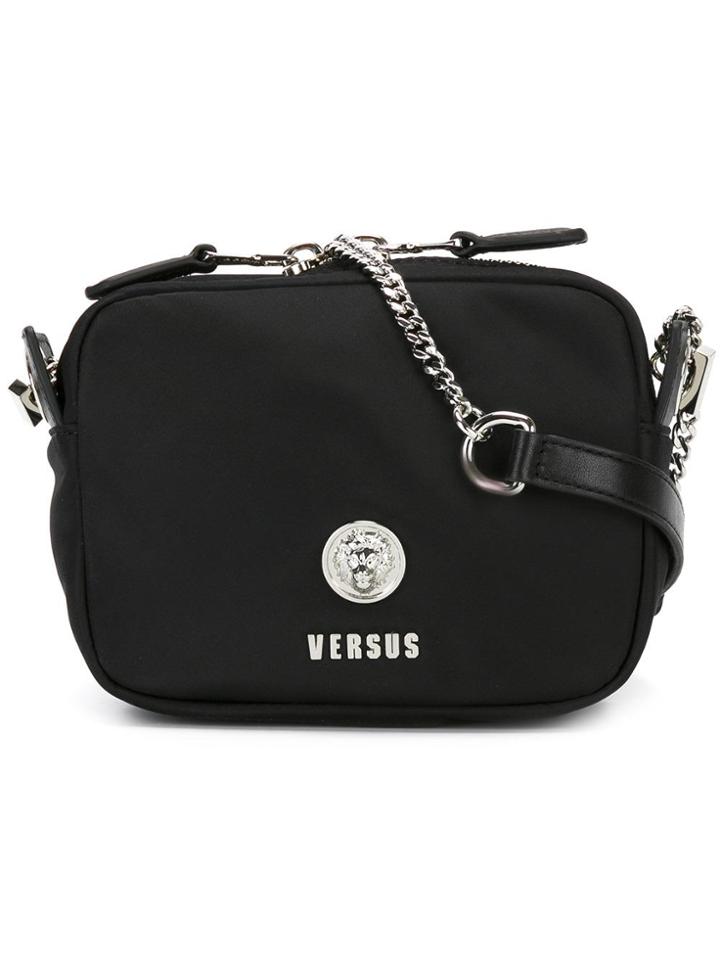 Versus Mini Chained Crossbody Bag - Black