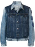 Diesel Black Gold Regular Jacket In Multi-wash Denim - Blue