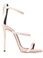 Giuseppe Zanotti Harmony Velvet Sandals - Neutrals