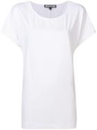 Fisico Oversized Short-sleeve Blouse - White