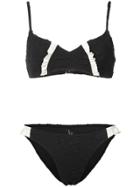 Morgan Lane Jacquard Lulu Bikini Set - Black