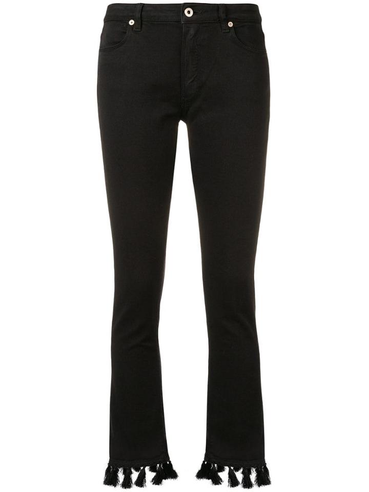 Dondup Tasseled Bootcut Jeans - Black