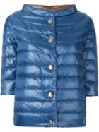 Herno Reversible Puffer Jacket, Women's, Size: 40, Blue, Polyamide/feather Down