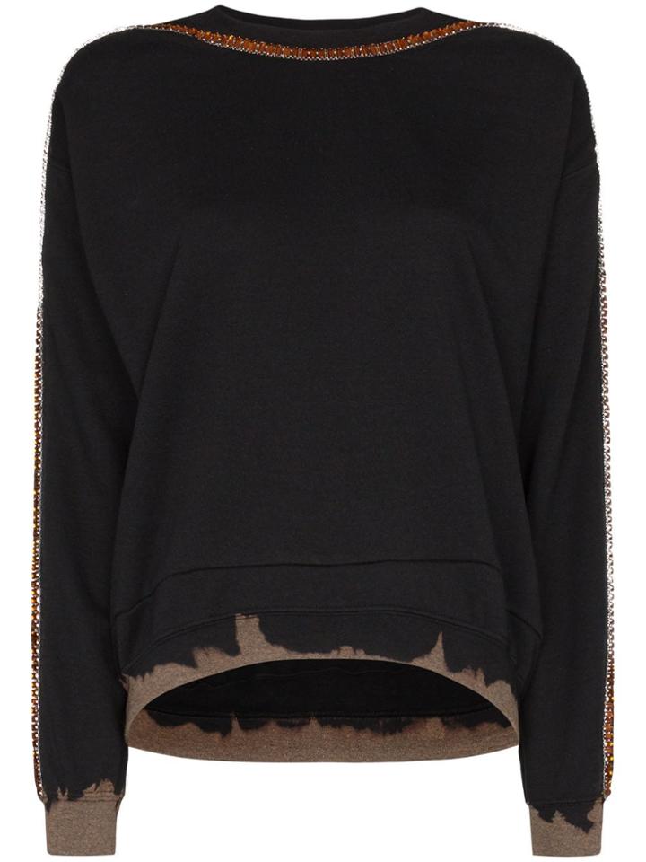 Collina Strada Sporty Spice Rhinestone-embellished Distressed