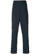 Issey Miyake Fitted Tailored Trousers - Blue