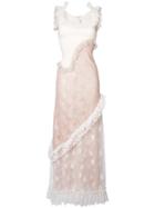 Christopher Kane Tulip Lace Frill Dress - White