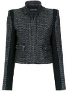 Tufi Duek Panelled Tweed Jacket - Black