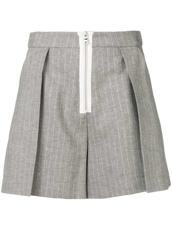 Pinko Pleated Short Shorts - Grey