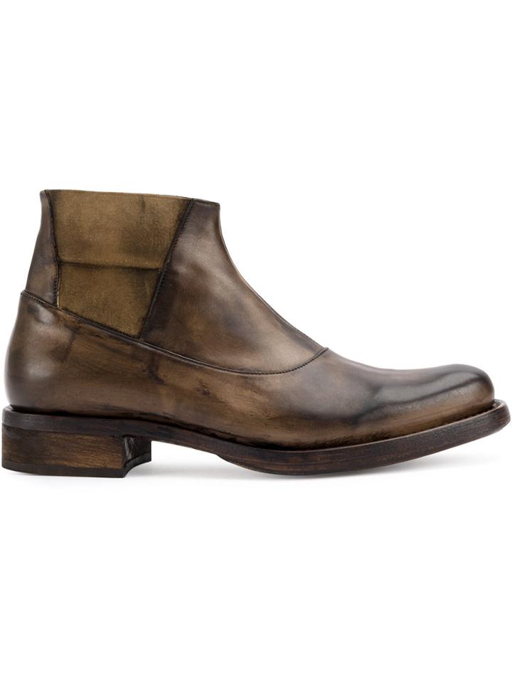 Cherevichkiotvichki Panelled Ankle Boots - Brown