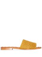 Carrie Forbes Elisa Raffia Flat Sandals - Brown
