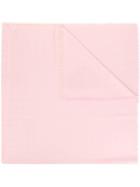 Tory Burch Logo Jacquard Traveler Scarf - Pink