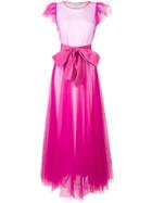 P.a.r.o.s.h. Oversized Bow Frill Dress - Pink