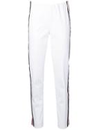 P.a.r.o.s.h. Slim Fit Stripe Track Pants - White