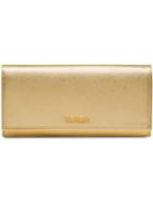 Prada Saffiano Leather Wallet - Metallic