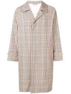 Mackintosh Brown Check Wool Blend Oversized Coat Gm-113bs/sh