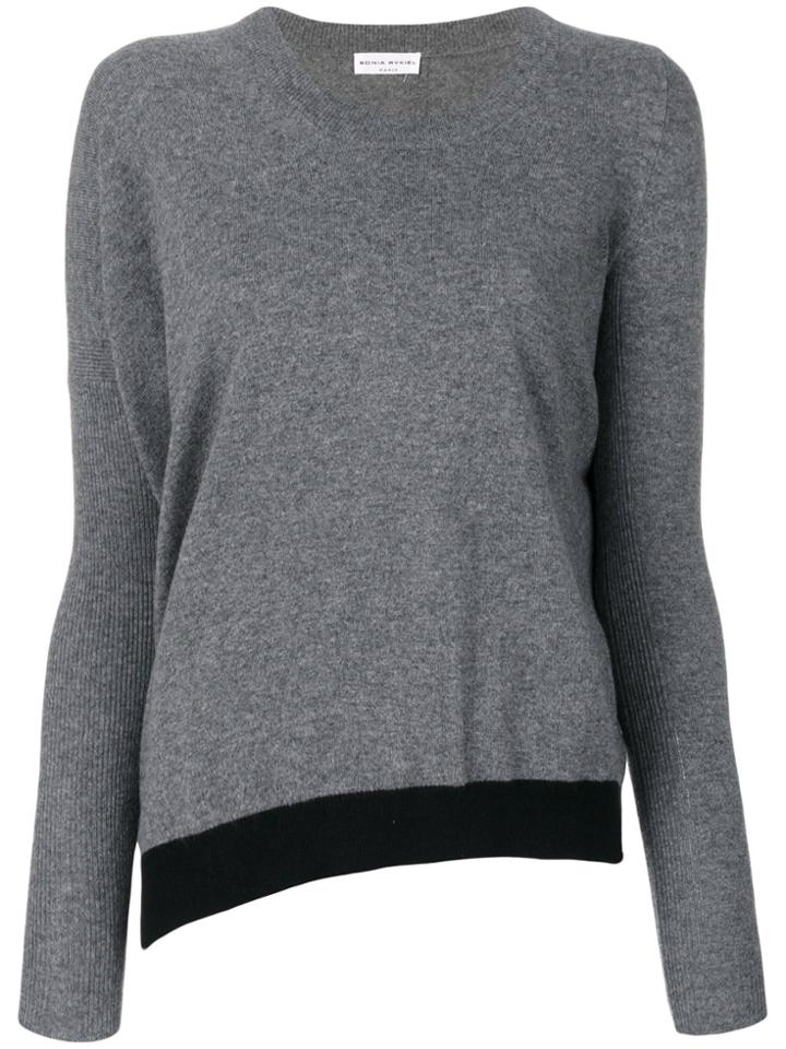 Sonia Rykiel Asymmetrical Sweater - Grey