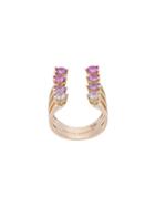 Delfina Delettrez 8 Dots Pink Sapphires Ring - Metallic