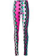 Emilio Pucci Abstract Print Leggings - Pink & Purple