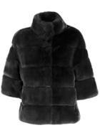 S.w.o.r.d 6.6.44 Shearling Button-up Coat - Grey