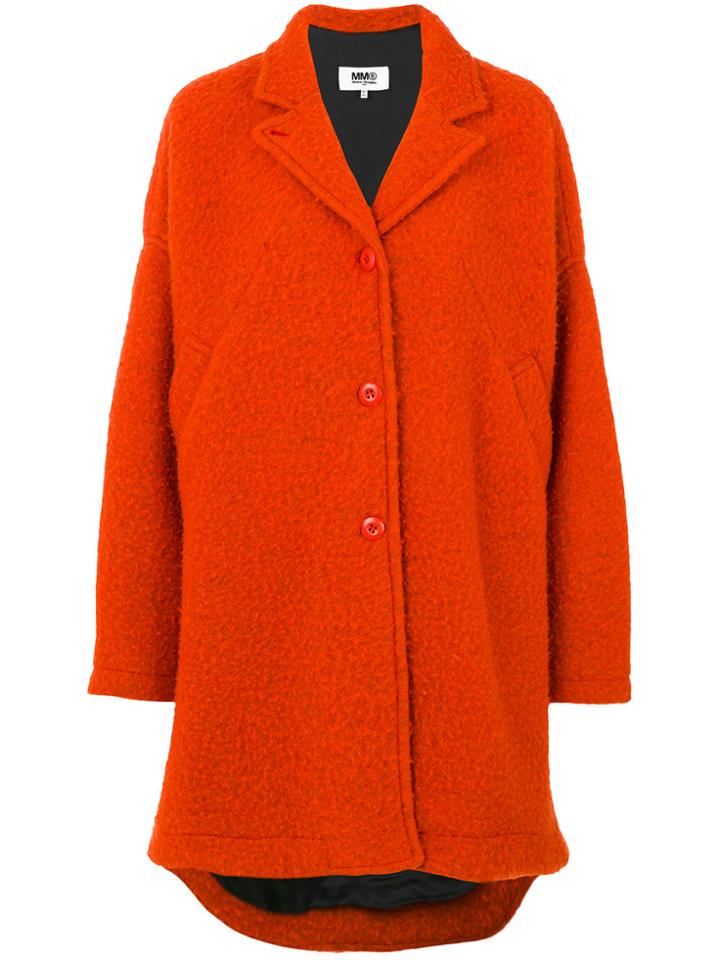 Mm6 Maison Margiela Oversized Coat - Yellow & Orange