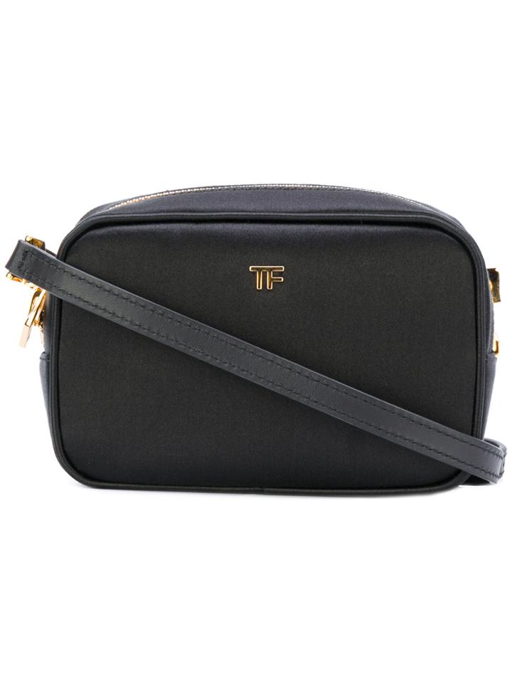 Tom Ford Logo Plaque Cross-body Bag - Black