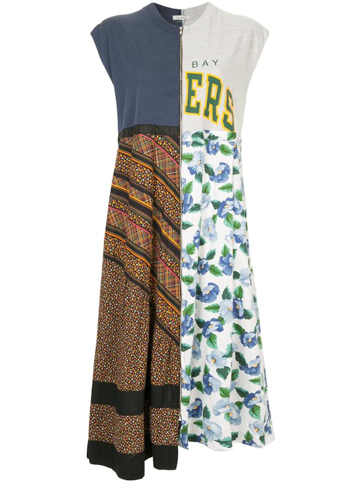 Yeah Right! Patchwork Midi Dress - Multicolour