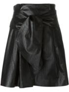 Msgm Faux Leather Skirt, Women's, Size: 44, Black, Cotton/polyurethane