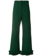 Vivetta Frill Bottom Trousers - Green