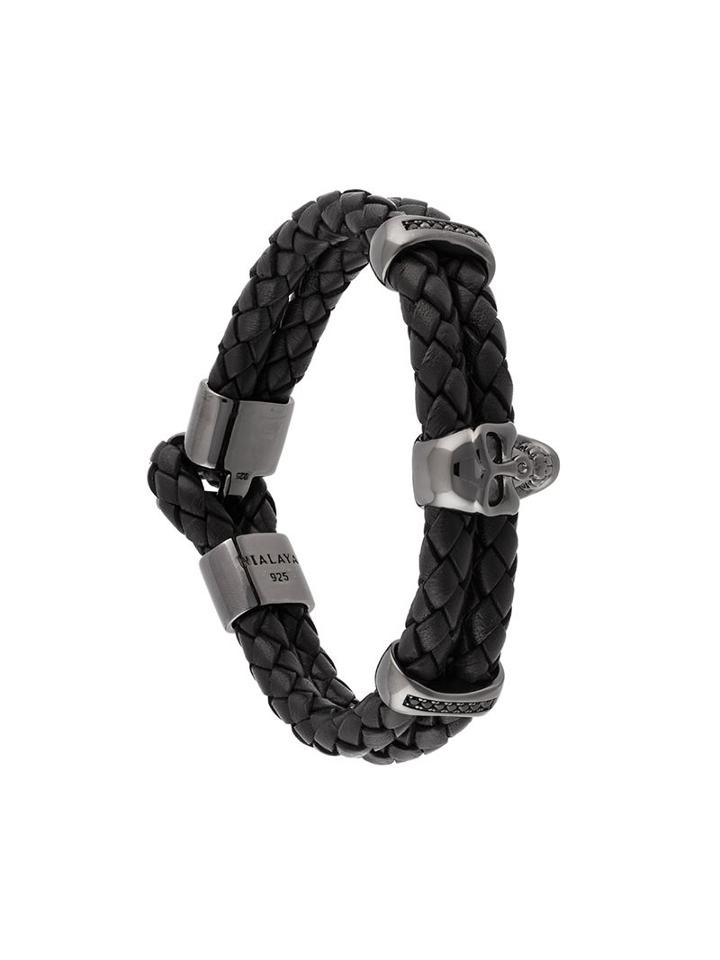 Nialaya Jewelry Skull Bracelet, Men's, Size: Small, Black