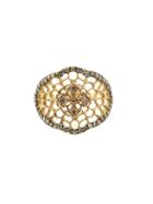 Loree Rodkin 'princess' Lacey Cross Diamond Ring - Metallic