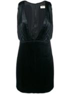 Saint Laurent Micro Pleated Dress - Black