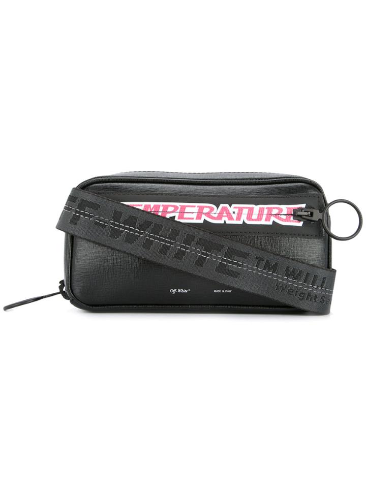 Off-white Temperature Crossbody Bag - Black