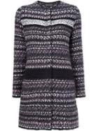 Giambattista Valli Long Tweed Jacket, Women's, Size: 46, Polyamide/wool
