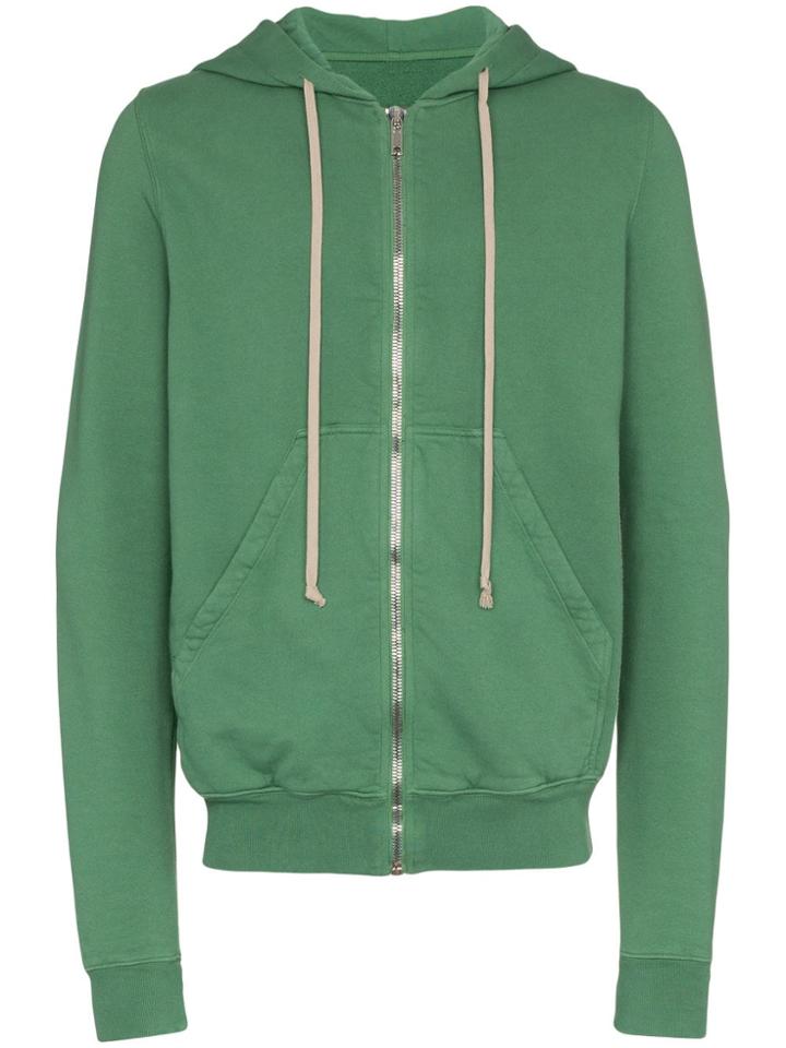 Rick Owens Drkshdw Green Jason Long Sleeve Cotton Hoodie
