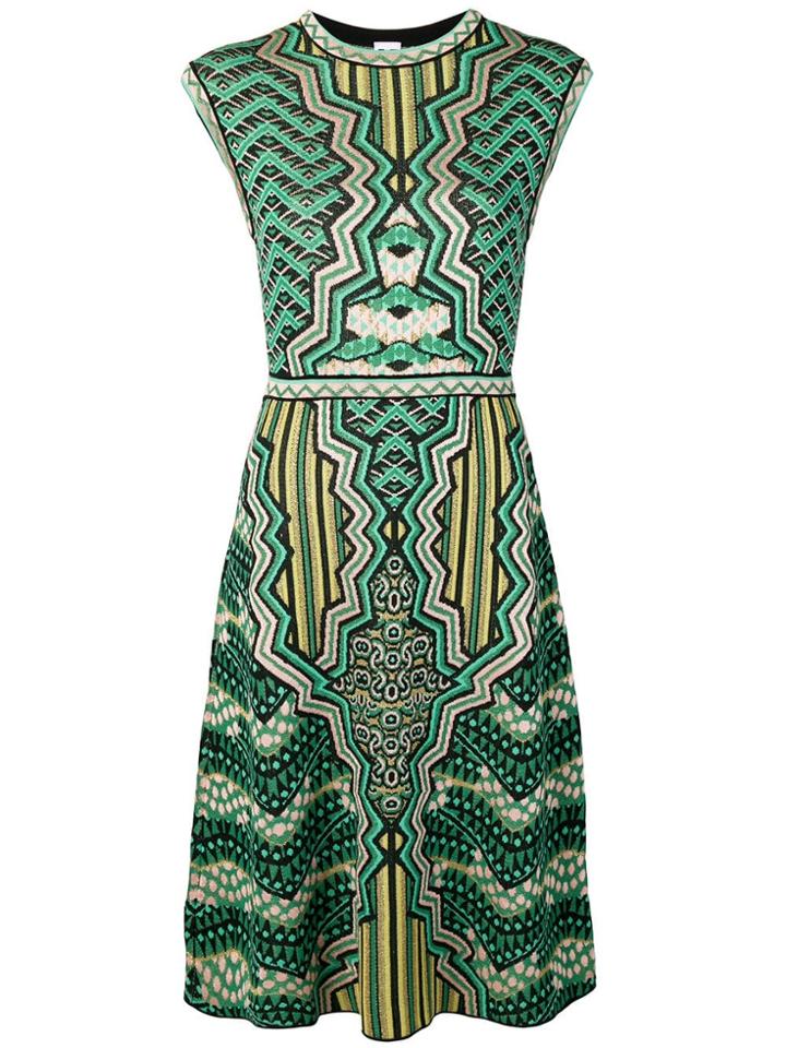 M Missoni Patterned Midi Dress - Green