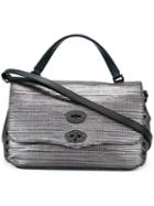 Zanellato 'vitruvia' Tote Bag, Women's, Grey, Cotton/leather