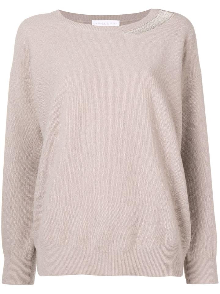 Fabiana Filippi Classic Knit Sweater - Grey