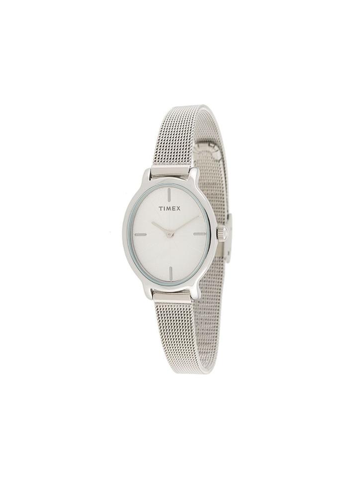Timex Milano Oval Lds 24mm Watch - Metallic