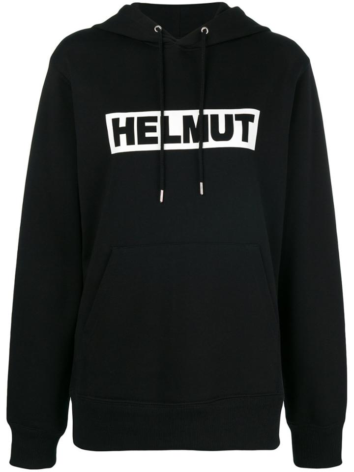 Helmut Lang Box Logo Hoodie - Black