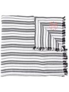 Acne Studios Striped Scarf - Black